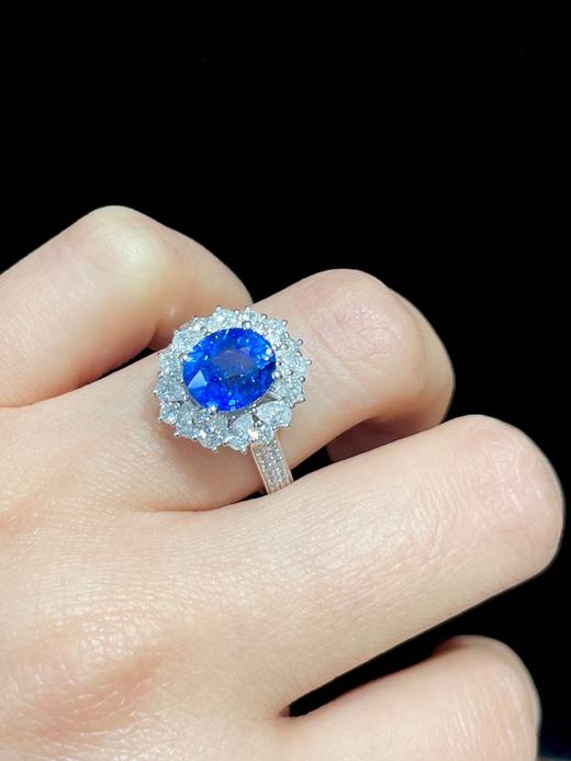 3.05ct刻面蓝宝石戒指 商品图4