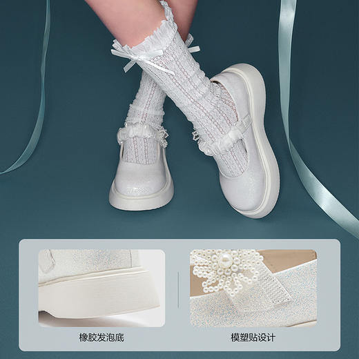 笛莎Deesha 女童童鞋2025夏新款时尚浅口低帮皮鞋 商品图3