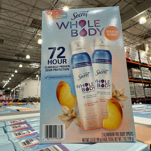 新品来袭❤️美国🇺🇸直邮特价298元🉐包税包邮到手了🔥Secret Whole Body全身止汗香体喷雾 商品图0