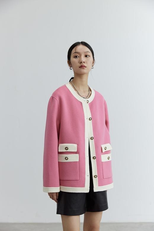 ELLA JADE 粉白撞色小香风高级感外套 17786 商品图2