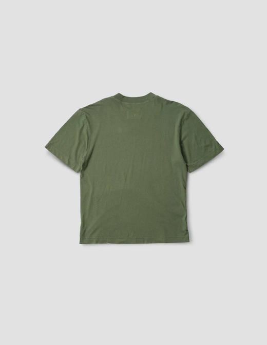 MHL  男士草绿色/矿石蓝有机棉麻短袖T恤 商品图4