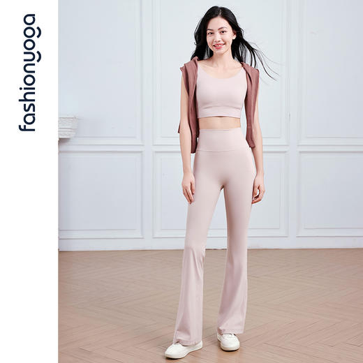 凡圣瑜伽金标裸感系列无尴尬线喇叭长裤/九分裤FC14976W 商品图10