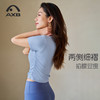 春夏lulu条纹显瘦瑜伽服短袖女专业健身衣运动T恤速干普拉提上衣A25189NSL 商品缩略图2