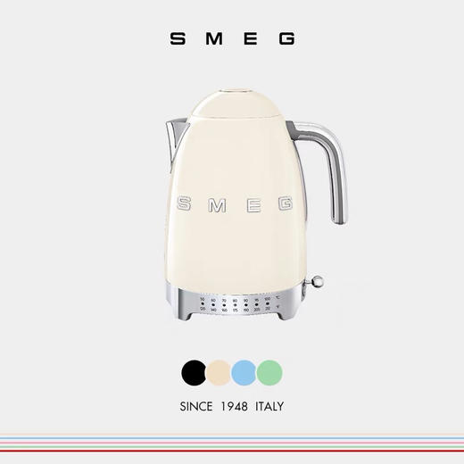 SMEG斯麦格KLF04电热水壶复古家用泡茶保温一体7档温度控温电水壶 商品图2