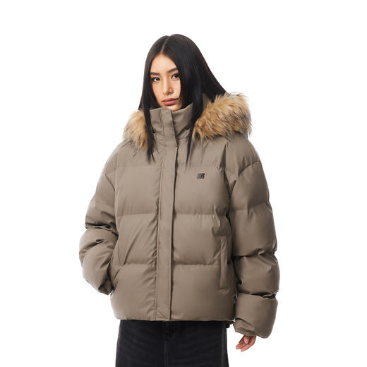 FDR官方店 R字可拆卸毛领羽绒服男女秋冬季加厚情侣装面包服外套 商品图2