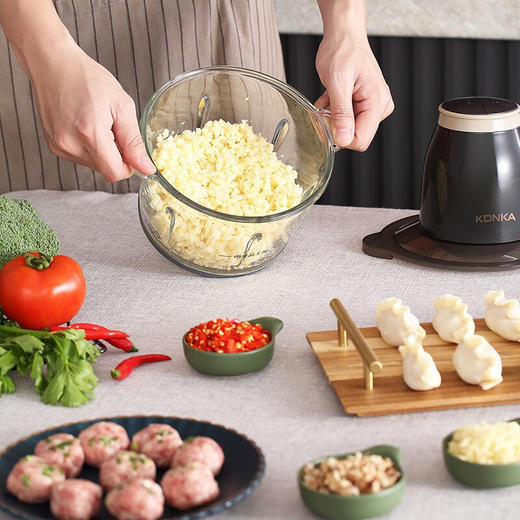 康佳（KONKA） 绞肉机家用多功能蒜泥婴儿辅食碎肉机_KJRJ-1820-M 商品图5