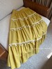 海的女儿 | 美翻了!!天然石头织带装饰A摆半身裙 芥末黄 商品缩略图2