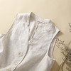 雀说新款文艺宽松纯色棉麻背心马甲女外套马夹上衣AL6297 商品缩略图2
