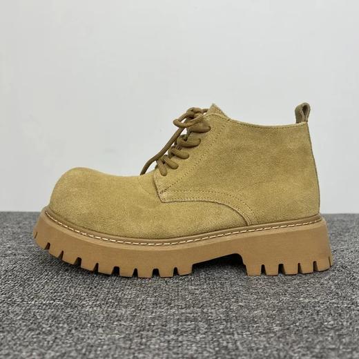 中帮大头德比鞋 反绒皮米奇德比 实打实增高5cm 商品图6