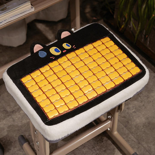 【大眼仔系列麻将席坐垫】夏季麻将凉席坐垫加厚学生夏天办公室椅子久坐不塌教室屁垫椅垫。ry 商品图4