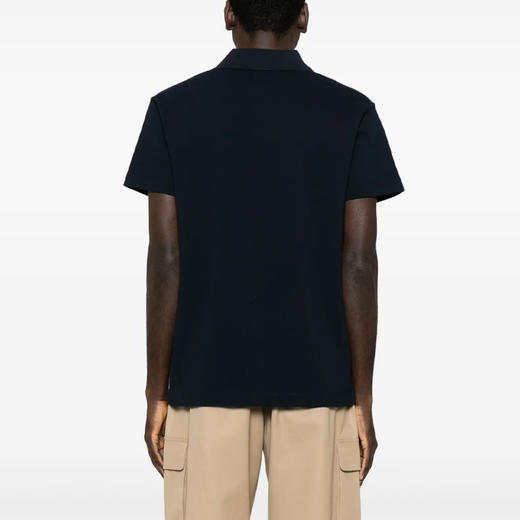 BURBERRY 巴宝莉 男士马术骑士徽标刺绣棉质短袖 Polo 衫 藏蓝色 8107450 A1222 商品图1