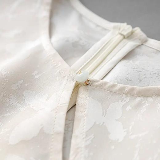 【高货wl】全新升级【铂金会员330/天猫439/差价109】(99157) 洛诗琳新中式国风旗袍连衣裙雅致高级感浮雕提花裙子套装 商品图2