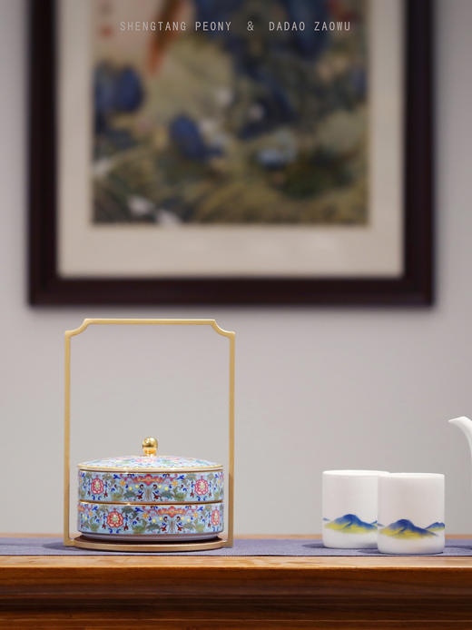 盛唐牡丹X大道造物| 中国盒子· 四喜-蓝色[特价品] 商品图2