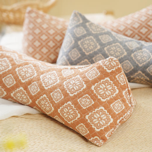 菱形雏菊系列三角颈椎枕天然荞麦壳菊花护颈枕睡觉支撑专用枕头成人 商品图2