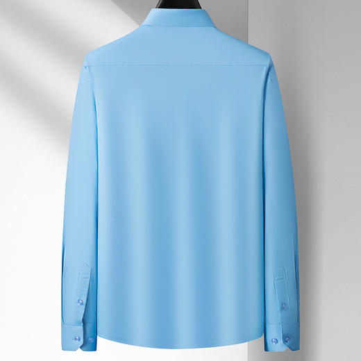 【超大码】【100%棉】【DM】大依优型大码长袖衬衫加肥加大码衬衣男士春季棉打底衫宽松休闲色胖子上衣300斤 商品图3