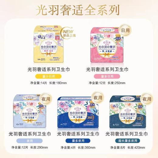 大王elis爱璐茜极薄迷你卫生巾光羽180mm（干爽透气护垫14片） 商品图4
