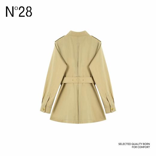 【破价】N°28 '埃菲尔’ 2025春款设计师外套女士经典腰带款风衣 商品图2