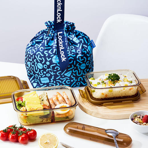 LCB222FU 莱茵灵动琥珀色方形保鲜盒四件套 商品图12