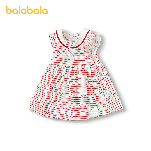 巴拉巴拉女童连衣裙宝宝裙子2025新款夏装海军领气质 商品图4