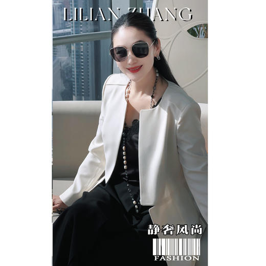 E春夏新品定制——静奢风 ——都市摩登——风尚之选——米白西装 2405034 商品图4