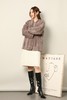 SIA SAYLOR 灰咖色毛绒条纹外套 17793 商品缩略图4
