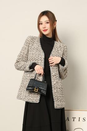 Le Malene 无领小香风气质外套 17789