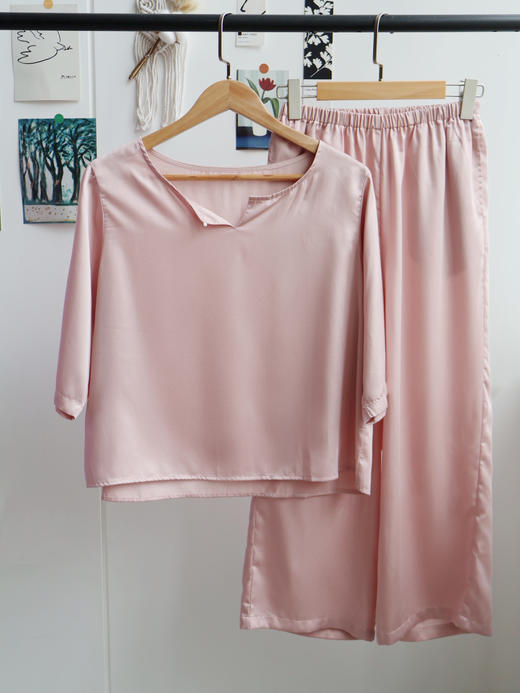 😎夏日居家必备‼法国高端品牌【MAWALIFE法式甜心天丝家居服】💥垂顺丝滑，细腻透气，让你清爽居家~🌸 商品图2