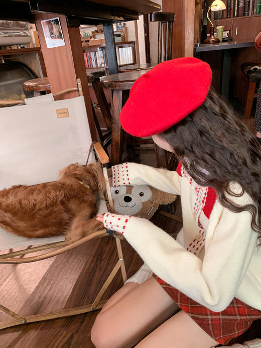 【189元任选2件】最后一波现货！翻领撞色系扣毛衣 商品图5