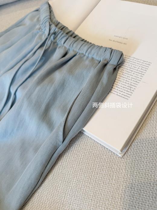 海的女儿 | 一流双面天丝牛仔制 舒适感拉满的简单百搭牛仔裤 淡蓝色 商品图3