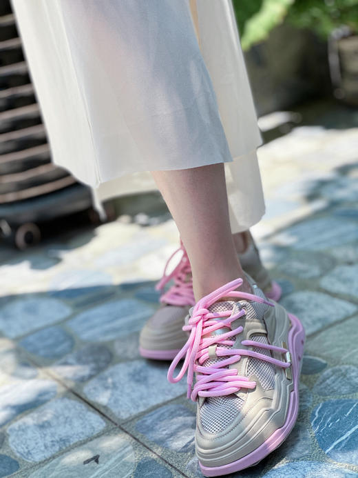 westory秋季新款厚底超轻系带运动鞋板鞋W24CM74841 商品图3