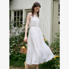 西遇法式挂脖连衣裙女新款小个子度假风收腰无袖长裙D0050491 商品缩略图3