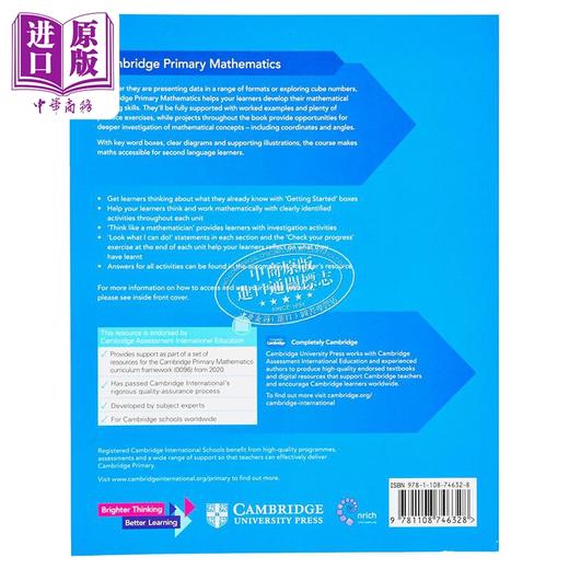NEW Cambridge Primary Mathematics Learner's Book 6 with Digital Access (1 Year) 剑桥小学数学学生书六年级 商品图1