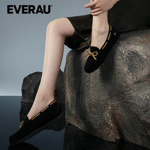 EVERAU 经典莫奈花园的缤纷朦胧梦幻多色春款女鞋豆豆鞋EA1011 商品图10