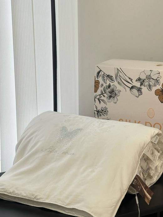 【由中国人保承保 保真100%蚕丝】高端奢润蝶舞花间天丝棉古法纯手工蚕丝被  天丝棉柔软丝滑裸睡 商品图7