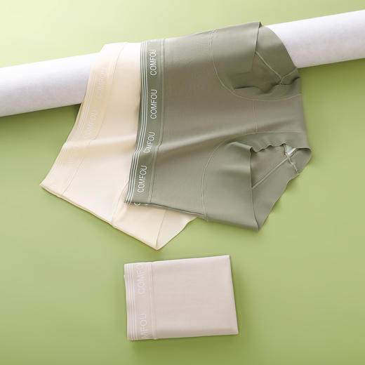 【超值5件装】樱姿霞 小平角内裤   高弹裤腰 柔软面料 时尚奶油色系 商品图11