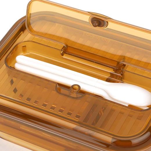 LCB231FU 琥珀色玻璃长方形三分格保鲜盒1000mL 商品图3