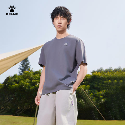 卡尔美2025新款男女同款中性短袖T恤 商品图3