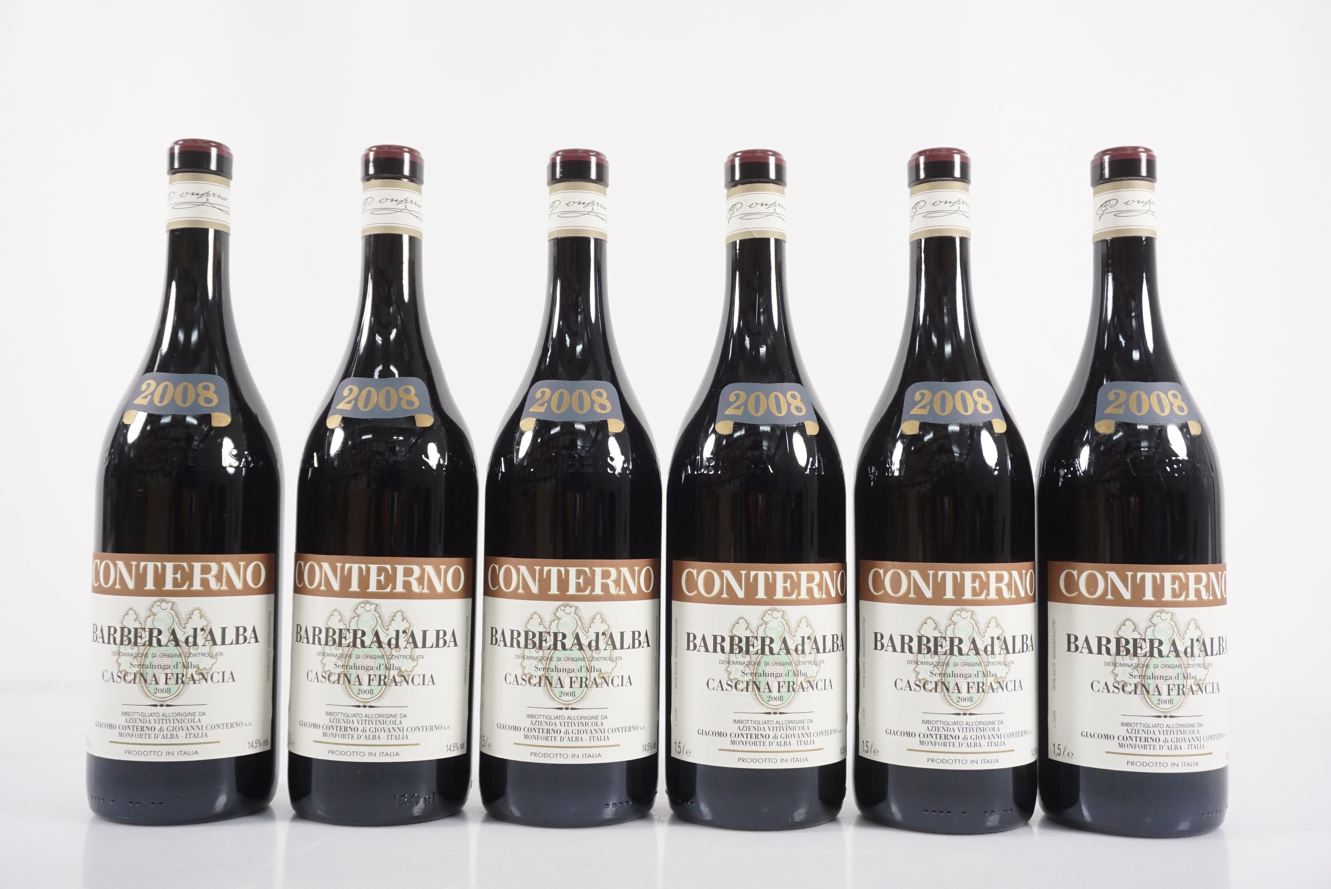 孔特诺酒庄法国农场巴贝拉红葡萄酒 2008, 意大利