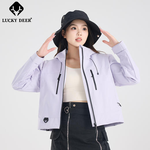 LUCKY DEER/幸运鹿情侣款山系轻量化防风防泼水单层外套（96168） 商品图5