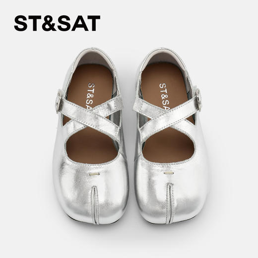 【童鞋】星期六复古百搭软底女童马蹄小皮鞋SSD1192L1Q 商品图4