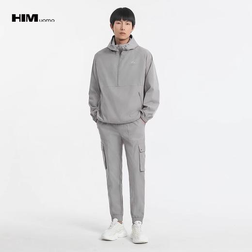 HIM漢崇 简约工装束脚裤男潮流休闲抽绳松紧腰运动长裤 2025秋季 商品图1