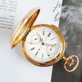 【95新】怀表LE PHARE力菲亚55MM计时；两问14k金 积家机芯201025LV05