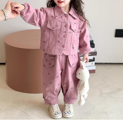 裁缝学苑TQ148女童春秋款衬衫套装样板春装儿童休闲两件套样板 商品图3