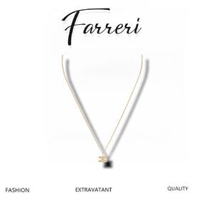 赛家 新款满钻凯旋门徽标金色项链