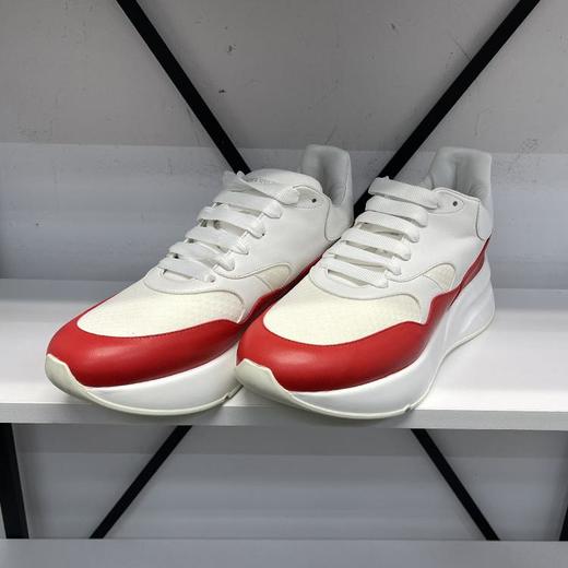 Alexander McQueen 男士系带低帮厚底增高拼色皮革休闲板鞋 商品图0