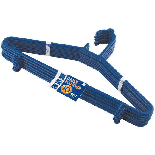 日本进口小久保工业所日用衣架10个藏青色 商品图0