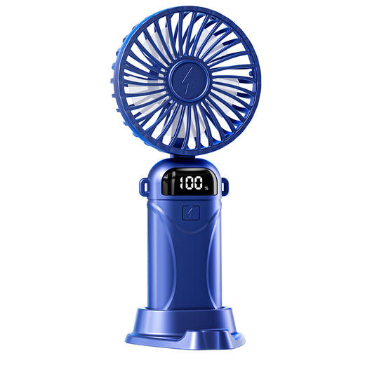 【清风徐来，轻抚夏日！】手持迷你风扇，轻音大风力，LED数显屏，五档位风力，超长续航，上班族必备，户外爱好者推荐！ 商品图7