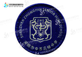通版深圳市中荟高级中学织唛校徽礼服姓名贴章可缝可烫现货现发51