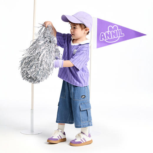 男童SORONA翻领短袖针织衫夏季新款安奈儿童装实体店同款XB521607 商品图5