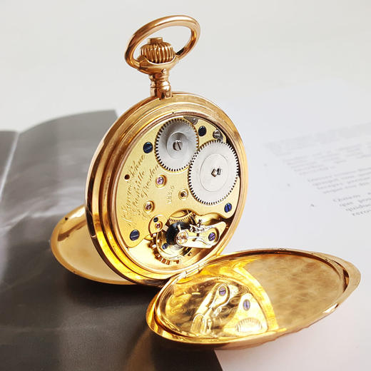 【95新】A. Lange & Söhne 朗格三开怀表18k玫瑰金53MM 201025LV06 商品图7